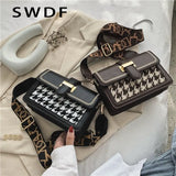 Retro Woolen Square Bag & Shoulder Bag Messenger Bag Purses and Handbags