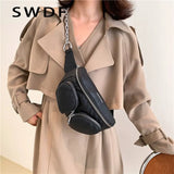 Crocodile Pattern Waist Bag Fanny Pack Phone Pack Female Chest Pack