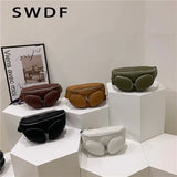 Crocodile Pattern Waist Bag Fanny Pack Phone Pack Female Chest Pack
