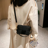 Leather Woven Shoulder Bag for Women Tote Bag Schoudertas Dames Bolsa Sac a Main