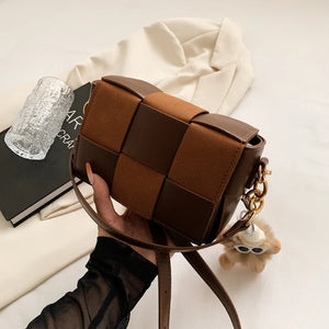 Leather Woven Shoulder Bag for Women Tote Bag Schoudertas Dames Bolsa Sac a Main