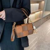 Leather Woven Shoulder Bag for Women Tote Bag Schoudertas Dames Bolsa Sac a Main