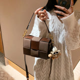 Leather Woven Shoulder Bag for Women Tote Bag Schoudertas Dames Bolsa Sac a Main