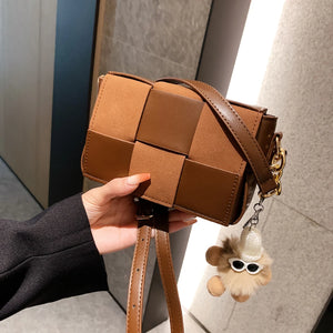 Leather Woven Shoulder Bag for Women Tote Bag Schoudertas Dames Bolsa Sac a Main