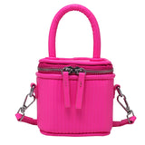 Green PU Leather Crossbody Bag Short Handle for Women