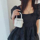 Green PU Leather Crossbody Bag Short Handle for Women