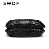 Small Women Messenger Bag Soft Washed PU Leather Crossbody Bag Female Handbag