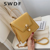 Metal Handle Crossbody Bag High Quality Clutch Female Shoulder Bag