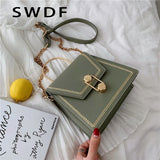 Metal Handle Crossbody Bag High Quality Clutch Female Shoulder Bag