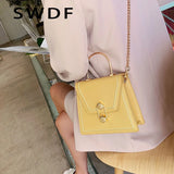 Metal Handle Crossbody Bag High Quality Clutch Female Shoulder Bag