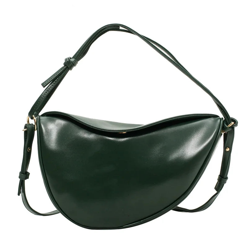 Small Vintage Saddle Bag PU Leather Crossbody Lock Flap Purse Women