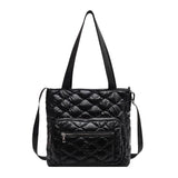 Winter Women Handbag Purse Space Padded Cotton Crossbody Bags Solid Casual Femal