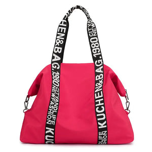 Nylon Shoulder Bag Women Letter Handbag Waterproof Travel Crossbody Lady Tote