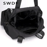 Nylon Shoulder Bag Women Letter Handbag Waterproof Travel Crossbody Lady Tote