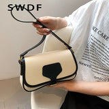 Panelled Pattern Shoulder Bags for Women Crossbody Bag Flap Handbags