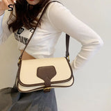 Panelled Pattern Shoulder Bags for Women Crossbody Bag Flap Handbags