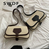 Panelled Pattern Shoulder Bags for Women Crossbody Bag Flap Handbags