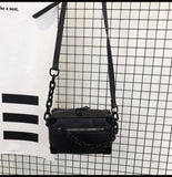 Soft Trunk Bags Women Square Shoulder Bag Mini Handbag Chain Purse