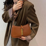Women's PU Leather Shoulder Bag Zipper Crossbody Purse