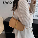 Women's PU Leather Shoulder Bag Zipper Crossbody Purse