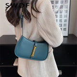 Women's PU Leather Shoulder Bag Zipper Crossbody Purse