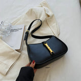 Women's PU Leather Shoulder Bag Zipper Crossbody Purse