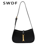 Women's PU Leather Shoulder Bag Zipper Crossbody Purse