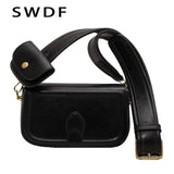 Small Woven Crossbody Shoulder Bag for Women