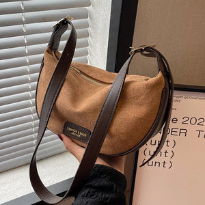 Small Suede Crossbody Sling Bags Women Winter Handbag