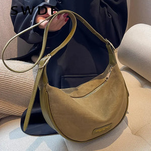 Small Suede Crossbody Sling Bags Women Winter Handbag
