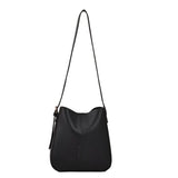 SWDF Solid Bucket Bags for Women Winter Handbag Shoulder Bag