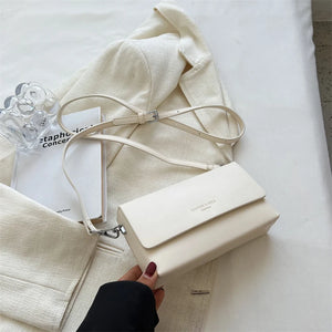 Women's Solid Flap Crossbody Shoulder Bag