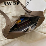 Retro Shoulder Bag Small Bucket Crossbody Bag Winter Style