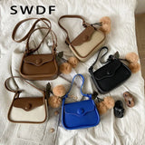 Solid Pu Leather Shoulder Bag Crossbody Bags Female Ladies Messenger Crossbody