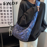 Ultralight Down Crossbody Bags for Women Nylon Shoulder Bags