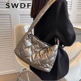 Ultralight Down Crossbody Bags for Women Nylon Shoulder Bags