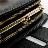 Spring Shoulder Bag Chain Strap Flap Handbag Clutch Metal Buckle