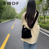 Winter Soft Plush Shoulder Bags Faux Furry Ladies Tote Purse Handbags