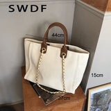 Women Canvas Shoulder Bags Ladies Tote Bags Casual Handbags