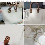 Women Canvas Shoulder Bags Ladies Tote Bags Casual Handbags