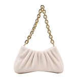 Plush Shoulder Handbag Chain Winter Bag Women Shoulder Bag