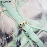 Pink PVC Transparent Jelly Backpack for Girls