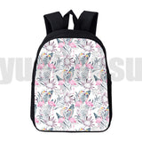 Hawaii Style 3D Backpack 12/16 Inch for School Girls Women Travel