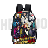 16 Inch Jujutsu Kaisen Backpack 3D School Bag Canvas Women Kids