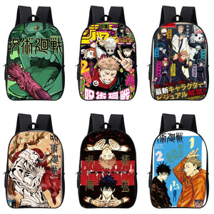 16 Inch Jujutsu Kaisen Backpack 3D School Bag Canvas Women Kids
