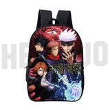 16 Inch Jujutsu Kaisen Backpack 3D School Bag Canvas Women Kids