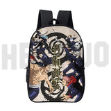 16 Inch Jujutsu Kaisen Backpack 3D School Bag Canvas Women Kids
