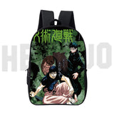 16 Inch Jujutsu Kaisen Backpack 3D School Bag Canvas Women Kids