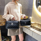 2021New Ladies Storage Bag Large Makeup Organizer Cosmetic Pouch Plaid