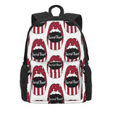 Sacred Heart Lips Backpacks Men Women Girls Back Bag